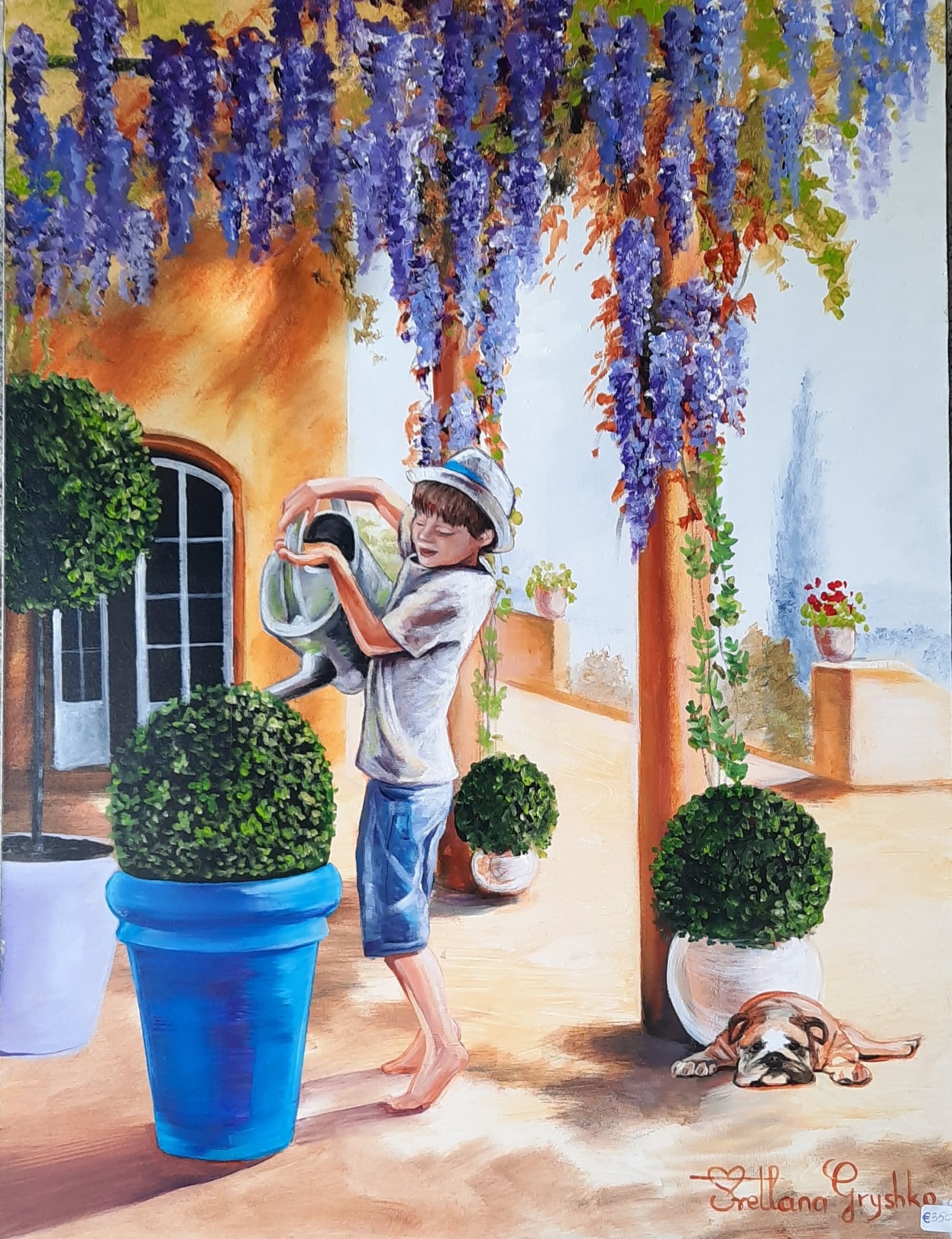 Tableau original de Svitlana Loguinoff Gryshko la chaleur